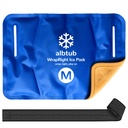 WrapRight Ice Pack for Injuries Reusable with Bandage for Multiple Joints
