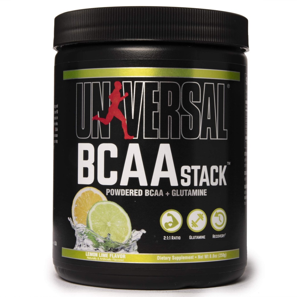 Universal Nutrition BCAA Stack - Branched Chain Amino Acids with Glutamine, Lemon Lime
