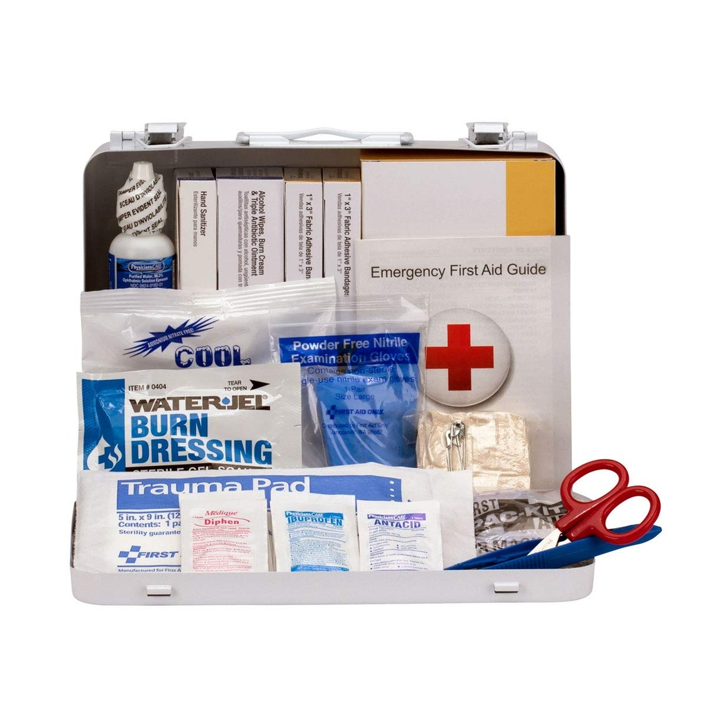 First Aid Only 90672 ANSI 2015 and OSHA-Compliant Heavy Duty Vehicle First Aid Kit, All-Purpose 25-Person Emergency First Aid Kit for Business, Truck Drivers, and Personal Cars,114 Pieces