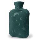 Hot Water Bottle with Soft Cover, 2L Hot Water Bag for Menstrual Cramps, Neck and Shoulder Pain Relief, Hot and Cold Therapies, Hand Feet Warmer, Green