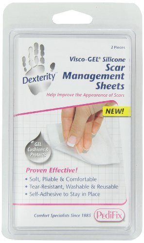 PediFix Dexterity Visco-gel Silicone Scar Management Sheets, 2 ct