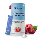 Sova Plug The Flow for Diarrhea, IBS Relief, Prevent Loose Stools, Upset Stomach | 5 Billion CFUs | Clinically Researched Prebiotics, Probiotics & Digestive Enzymes for Men & Women | 15 Sachets