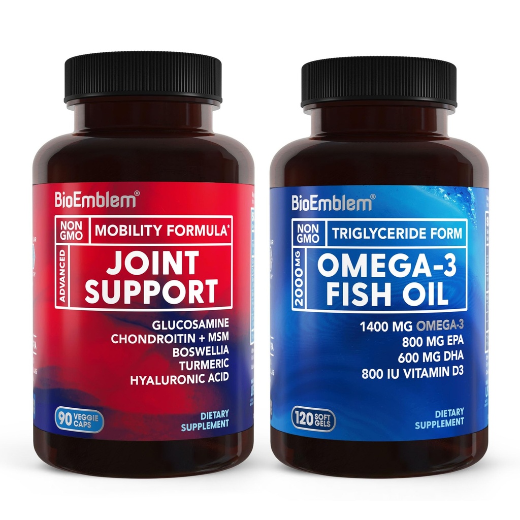 BioEmblem Omega-3 Fish Oil 2000mg and Joint Support