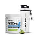 Wellcore Micronised Creatine Monohydrate (Creatine 83, Kiwi Kick) + Premium Steel Shaker | Enhanced Muscle Growth & Fast Recovery | Trustified Certified