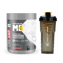 MuscleBlaze Micronised Creatine Monohydrate CreAMP, 320g + Shaker