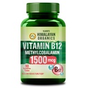 Vlado's Himalayan Organics Methylcobalamin Vitamin B12 1500mcg Supplement for Men & Women - 90 Veg Tablets