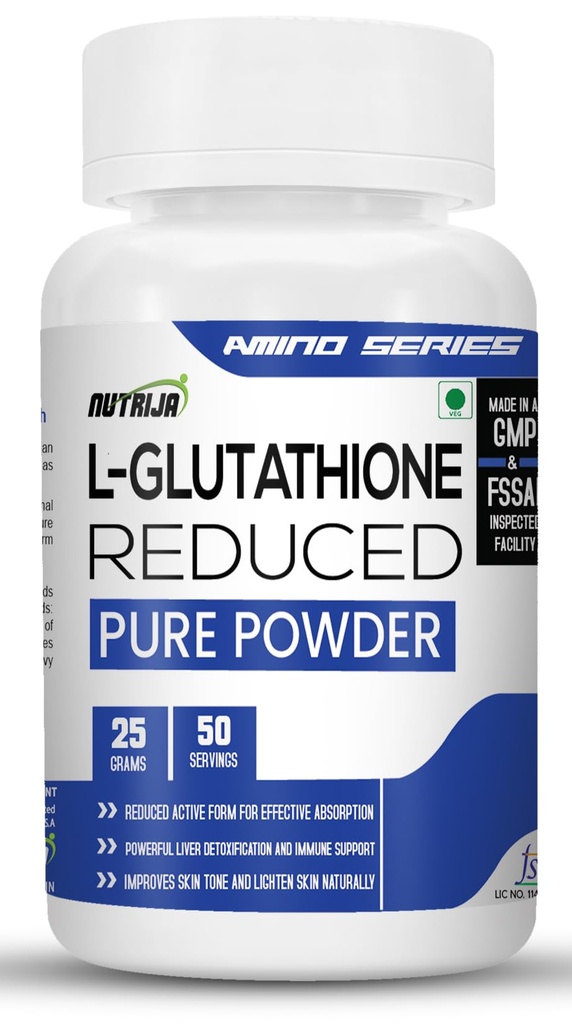 NutriJa L-Glutathione Reduced 100% Pure Powder (25 Grams)