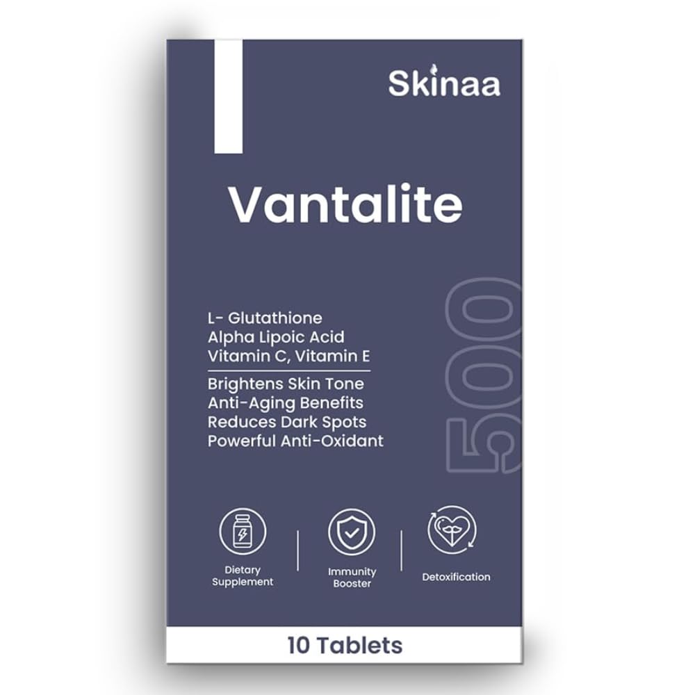 Vantalite L Glutathione Tablets for Skin Whitening 500mg | 10 Tablet