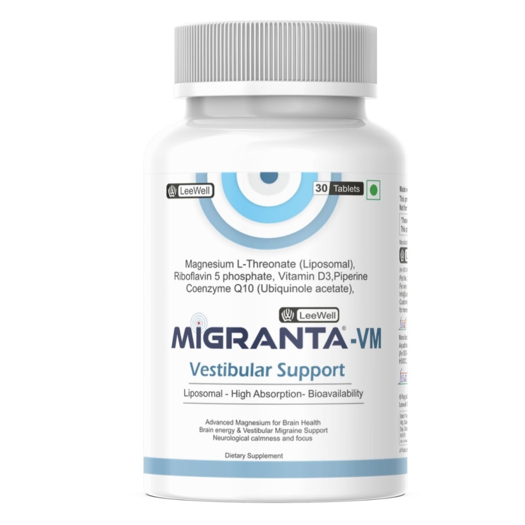 VM (LeeWell) Vestibular Migraine and Headache Support, 30 Tablets