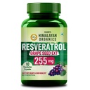 Vlado’s Himalayan Organics Resveratrol 255mg with Grape Seed Extract Supplement - 10 Veg Capsules