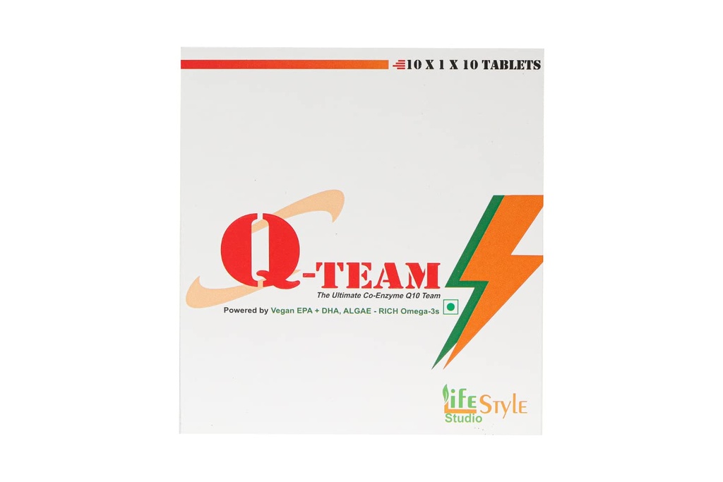 Q-TEAM Omega-3s Tablets Co-Enzyme Q10 Team (10 Tablets) (Pack of 1)