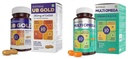 UB Gold Coenzyme Q10 (CoQ10) 150mg Supplement 100% Vegan Softgel |ALA Vit B12 D3 (60 Capsules) and Multiomega Omega Softgel | Omega 3-5-6-7-9 Vitamin D3 (60 Capsules)