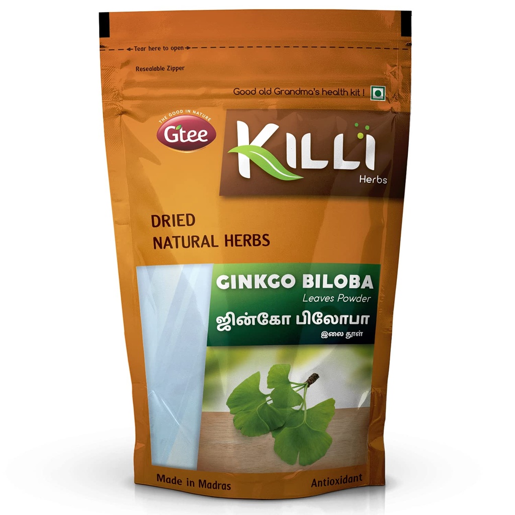 KILLI Ginkgo biloba Leaves Powder, 100g