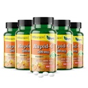 America Medic & Science Rapid-C 500mg Vitamin C Supplement 500 Tablets (5 Pack of 100 Tablets) Daily Immune System Support, Antioxidant | Vegan, Non-GMO Coated Ascorbic Acid for Adult Men & Women