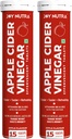 Apple Cider Vinegar Effervescent Tablet With The Mother | Supports Metabolism & Control Cravings | With 500mg ACV, Vit B6 & B12 | No Added Sugar | 15 Tablet (Pack of 1) (30 Tablets (Pack of 2))