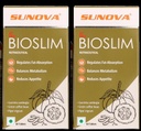 SUNOVA Bioslim Fat metabolism Tablets, Weight Management Formula Made of Garcinia Cambogia and Green Coffee Bean Extracts, Regulates Fat-Absorption AND Balances Metabolism, 120 Tablets, Pack of 2