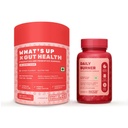 What's Up Wellness Daily Burner Capsules & Gut Health Gummies Combo | Weight Management & Prebiotics & Probiotics Supplement | Constipation, Bloating, Gas & Acidity Relief | Helps Manage Cravings, Cal