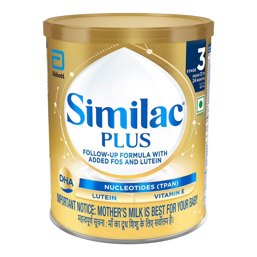 Similac Plus Stage 3 (12 to 24 Months) Follow Up Formula - 400g Tin Powder, Infant