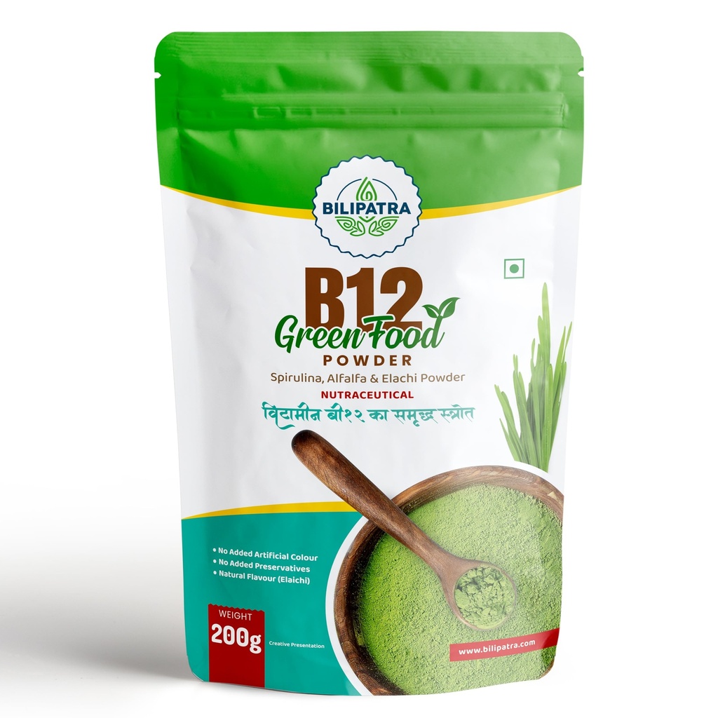 B12GreenFood Powder Plant Based Vitamin B12 Supplement 200g