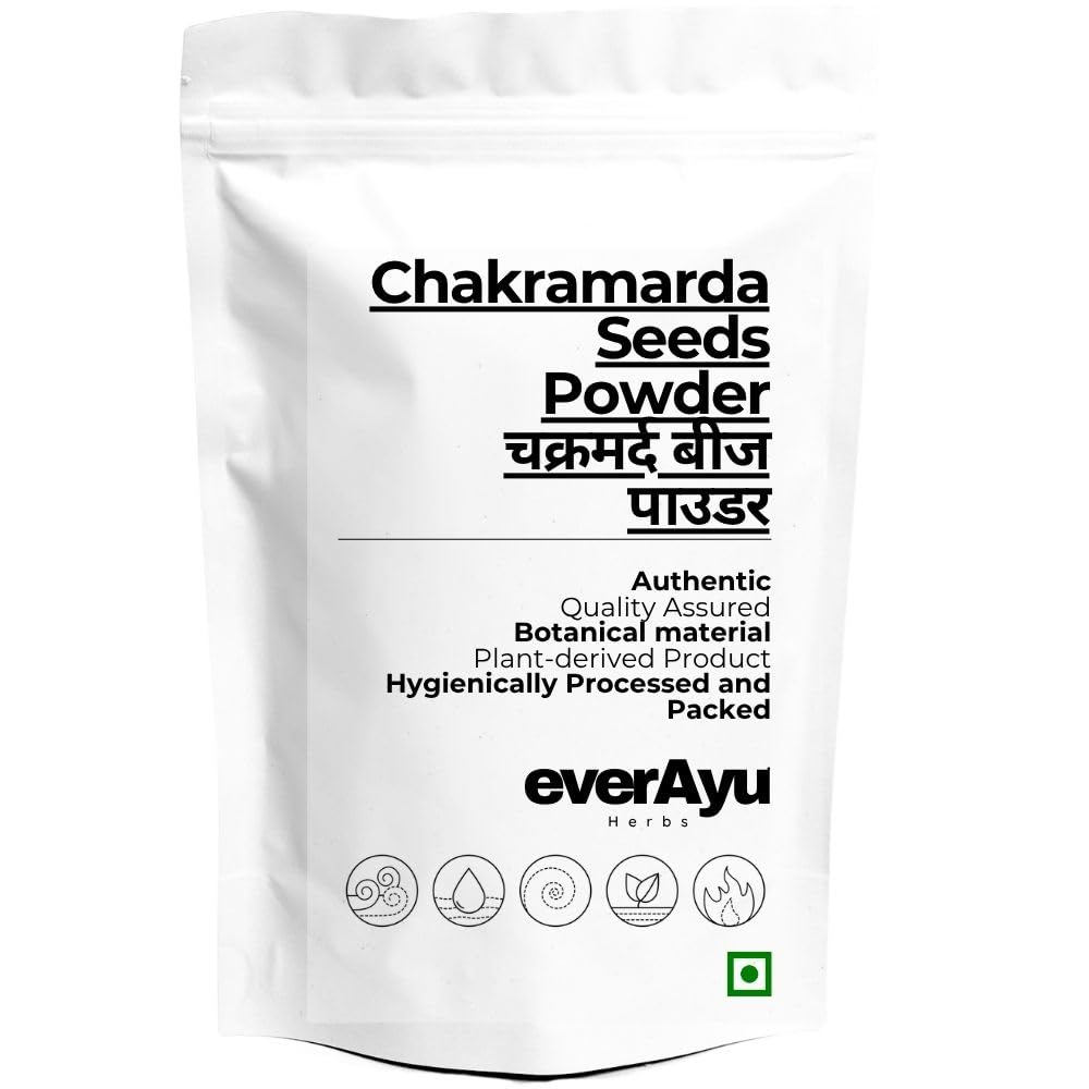 Chakramarda Seeds Powder 50gm – Cassia tora Beej | Pawar/Panwar/Kuvadia Seeds Powder | Premium Herbal Seed Churna | 50gm Pack