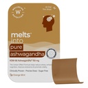 Wellbeing Nutrition Melts Pure Ashwagandha | Clinically Proven Organic KSM-66 Ashwagandha Natural Stress & Anxiety Relief | Extra Strength | For Vitality, Strength, Energy & Stamina, 30 Oral Strips