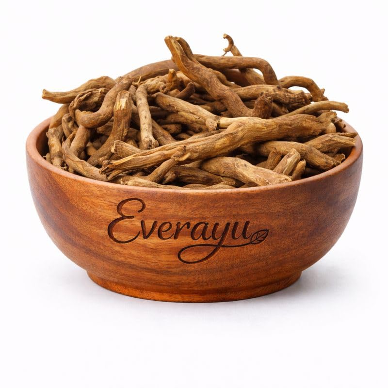 Sarpagandha Root Raw 100gm – Chota Chand/Black Snakeroot (Rauwolfia serpentina) | Whole Dried Herbal Root | gm