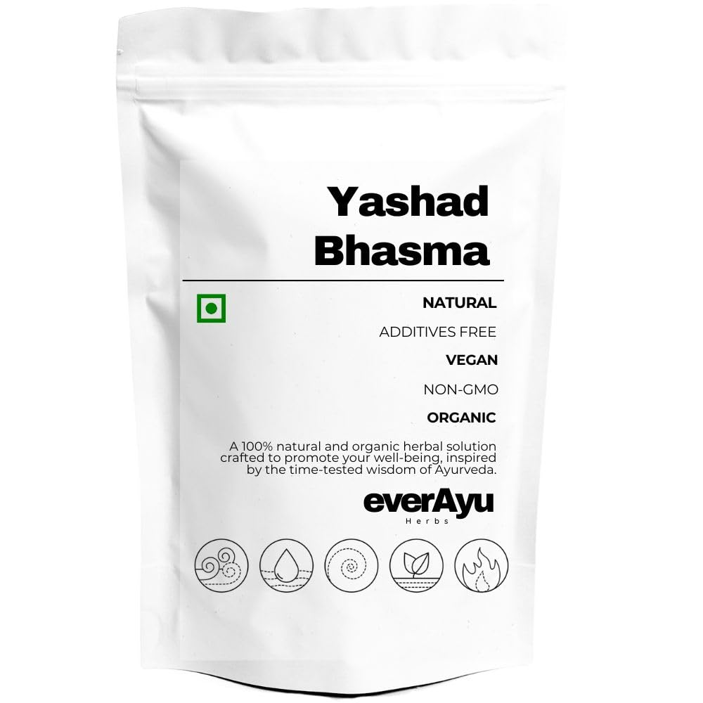 Yashad Bhasma 100gm – Jasad Bhasma | यशद भस्म | Ayurvedic Zinc Calx (Purified Form) | Traditional Ayurvedic Mineral Preparation