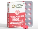 Vlado's Himalayan Organics Methylcobalamin Vitamin B12 1500mcg Supplement for Men & Women -10 Tablets (10 days Pack only)