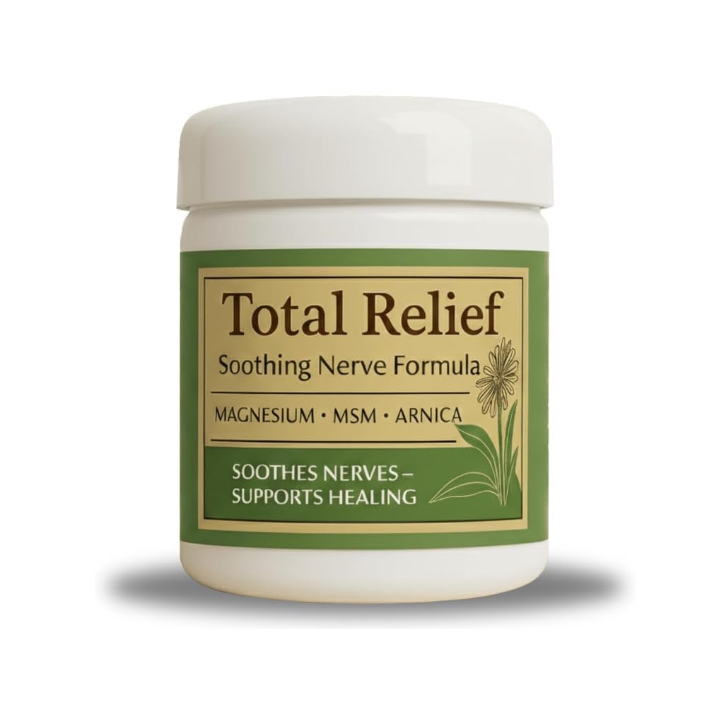 Total Relief Magnesium Cream for Nerves for Joint & Muscle Pain Relief | Fast-Absorbing MSM & Arnica Cream For Back, Neck, Knee & Leg Safe Formula Muscle Pain Relief (100 gm)