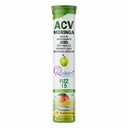 Apple Cider Vinegar (ACV) with Moringa Effervescent Tablets 500mg – Tropical Mango Flavor, No Added Sugar, Supports Appetite Control, Immunity & Natural Energy – 15 Fizz Tabs (Pack of 1)