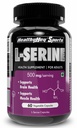 HealthyHey Sports L-Serine - 500mg/Serving - 60 Vegetable Capsules
