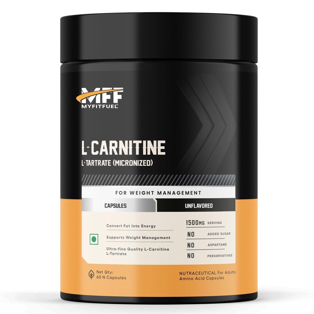 MyFitFuel L-Carnitine L-Tartrate (1500mg) 60 Capsules