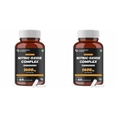 Carbamide Forte Nitric Oxide Supplement 1400mg with L-Arginine HCL, AAKG, L Citrulline Malate, Beet Root Extract & Caffeine – 60 Veg Capsules (Pack of 2)
