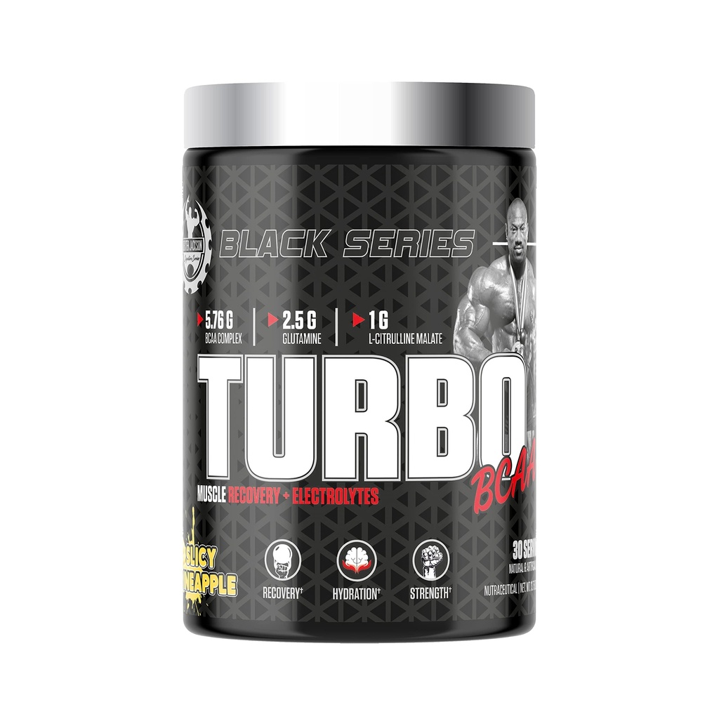 Dexter Jackson Black Series Turbo BCAA | Slicy Pineapple Flavor | 30 Servings, 390g - Advanced Muscle Recovery Formula for Enhanced Performance