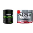 Bigmuscles Nutrition Creatine 155G (50 Servings) Green Apple Powder | Micronized Monohydrate For Muscle Repair & Strength & Creatine 155G (50 Servings) Watermelon Slushcombo
