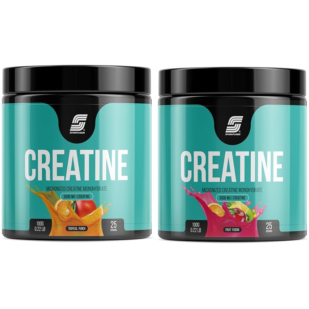 Sparkfusion Micronized Creatine Monohydrate Powder for Muscle Growth | Strength, Fast Recovery, 99 | Sparkfusion Micronized Creatine Monohydrate Improve Performance and Strength and Support Workout R