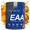 ALPHABLUE BCAA EAA Amino Acids Supplement - 7.5g Amino Acids per Serving, 5g BCAAs, Intra-Workout & Post-Workout Recovery, Muscle Repair & Protein Synthesis Support | Orange | 300 GMS | Citrusy