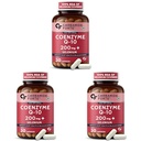 Carbamide Forte Coenzyme Q10 | CoQ10 Supplement 200mg with Selenium 40mcg | Coq10 Ubiquinol Supports Heart Function, Energy Production & Skin Health | 100% Vegetarian – 30 Capsules (Pack of 3)
