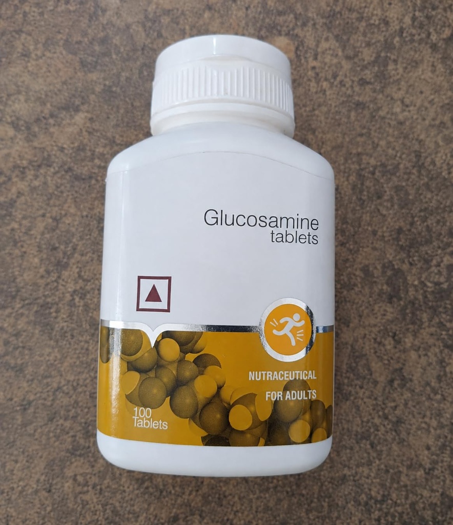 Glucosamine Tablets Nutraceutical for Adults, 100 Tablets