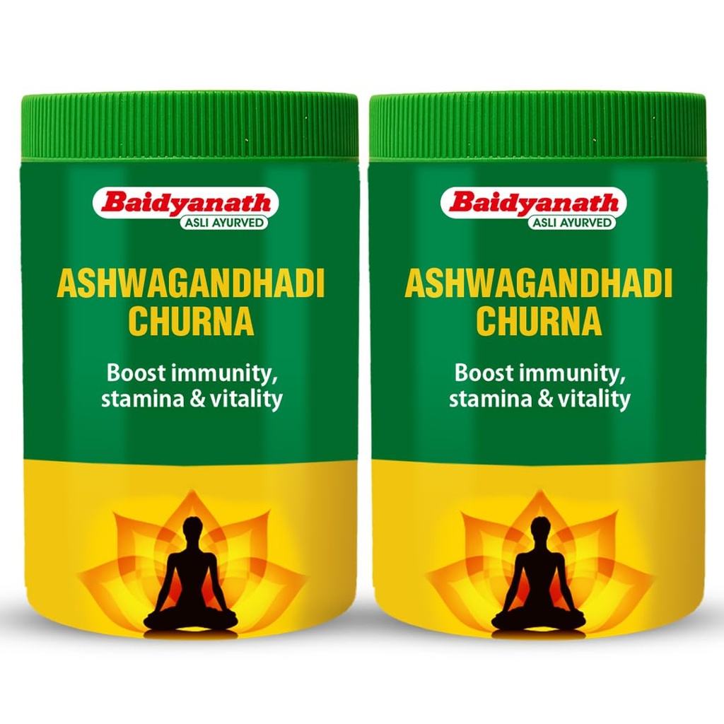 Baidyanath Ashwagandhadi Churna - Made with Ayurvedic Herbs to Combat General Debility - 100g (Pack of 2)