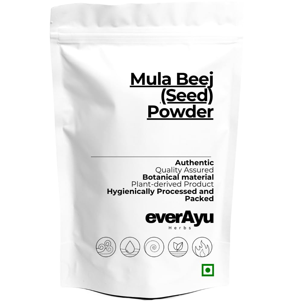 Mula Beej (Seed) Powder 50gm – Edible Radish Seed Powder | Beej Mooli | Raphanus sativus | 50gm