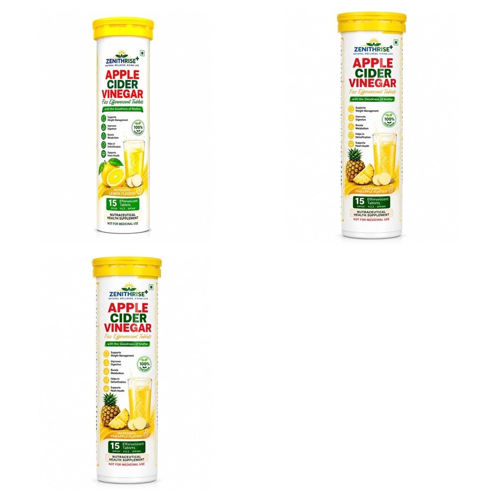 Zenithrise Plus Combo ACV Lemon 1 + ACV Pineapple 2 (3 pcs)