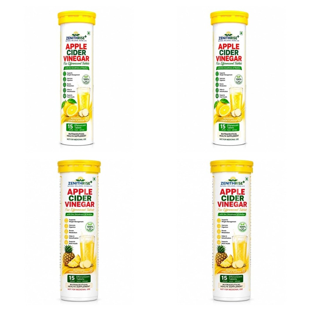 Zenithrise Plus Combo ACV Lemon 2 + ACV Pineapple 2 (4 pcs)