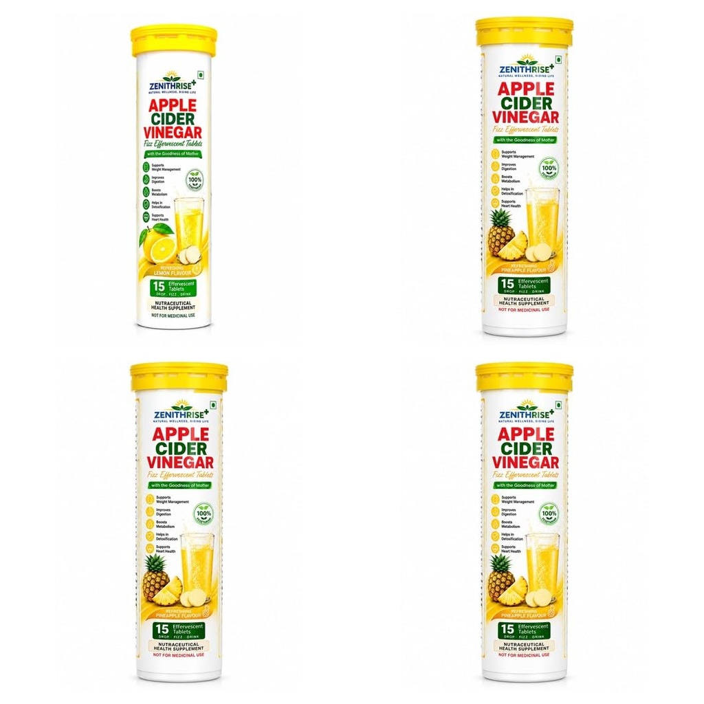 Zenithrise Plus Combo ACV Lemon 1 + ACV Pineapple 3 (4 pcs)