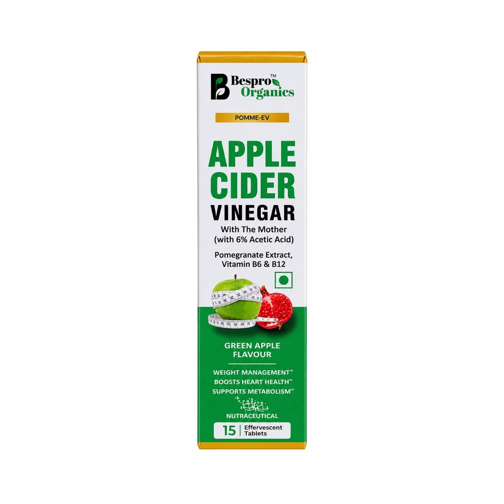 Organics Apple Cider Vinegar (ACV) Effervescent Tablets with Mother