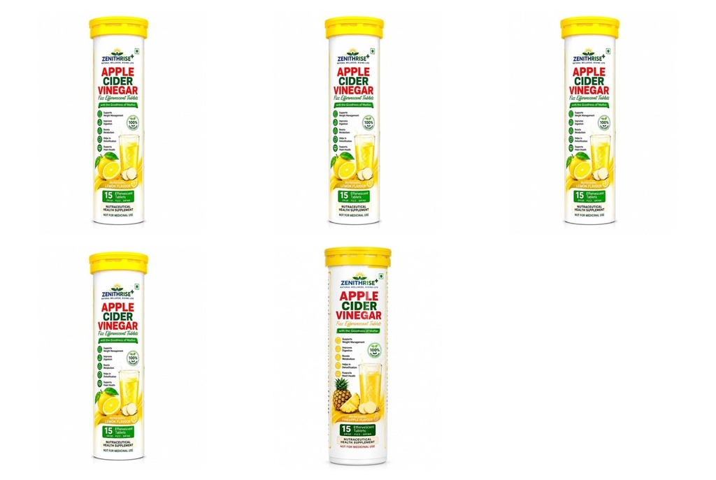 Zenithrise Plus Combo ACV Lemon 4 + ACV Pineapple 1 (5 pcs)