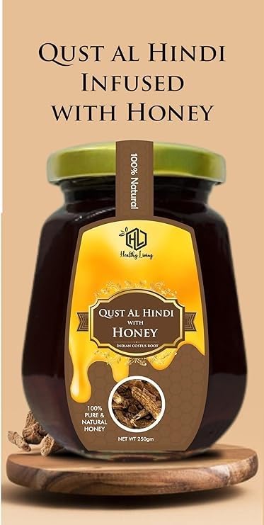 Healthy Living Qust Al Hindi Honey | Indian Costus Roots Honey | Pure and Natural Honey, Net Weight 500gm Pack of 1