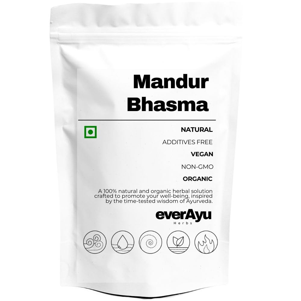 Mandur Bhasma – Mandoor Bhasma | Traditional Ayurvedic Mandura Preparation | Purified Iron Oxide Calx | Fine Calcined Powder | 50gm