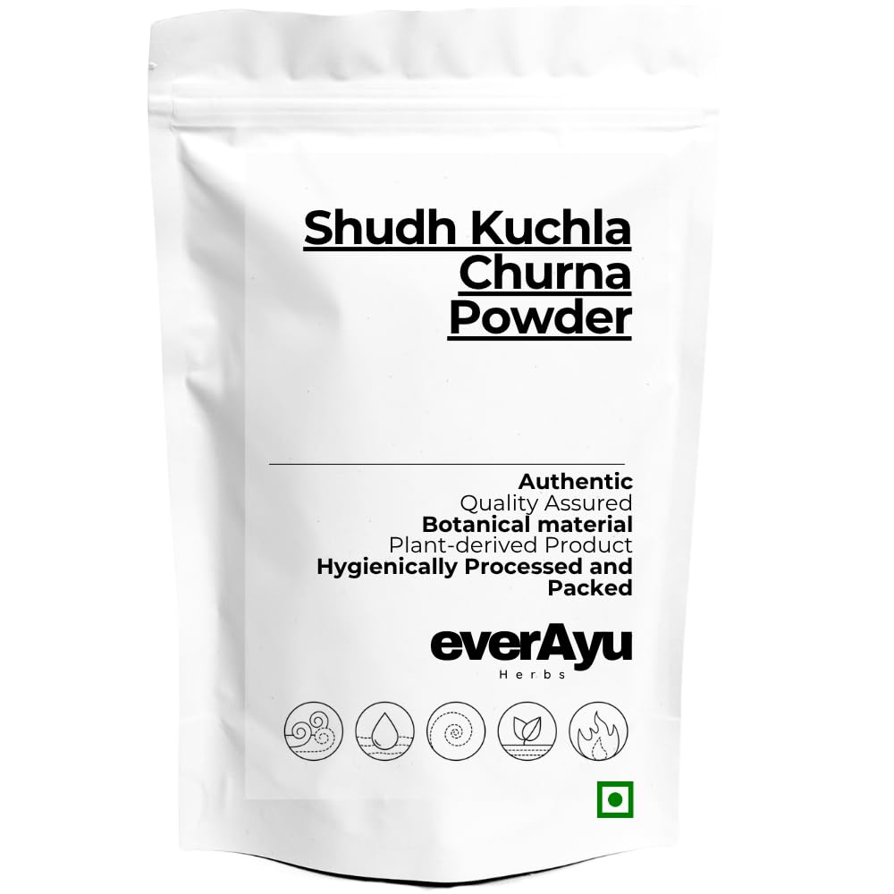 Shudh Kuchla Churna Powder 50gm – Strychnos Nux-Vomica Seeds Powder | Pure Kuchla Powder | Traditional Ayurvedic Herb | 50gm