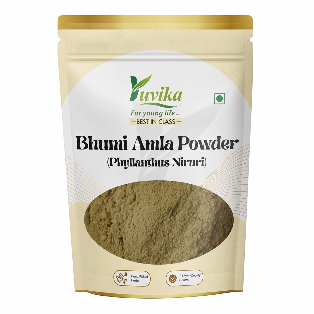 Yuvika Bhumi Amla Powder - Bhoomi Powder- Phyllanthus Niruri - Fillanto Niruhi 100 Grams